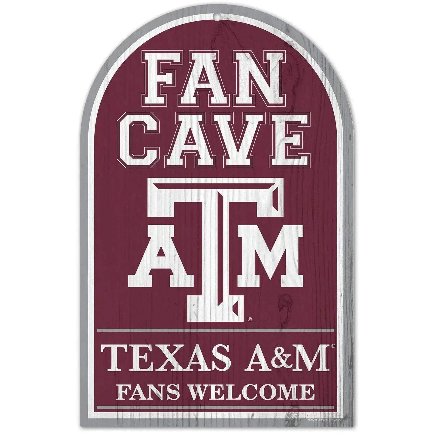 Texas AM Aggies Sign 11x17 Wood Arched Fan Cave Decor - ToylandEU™