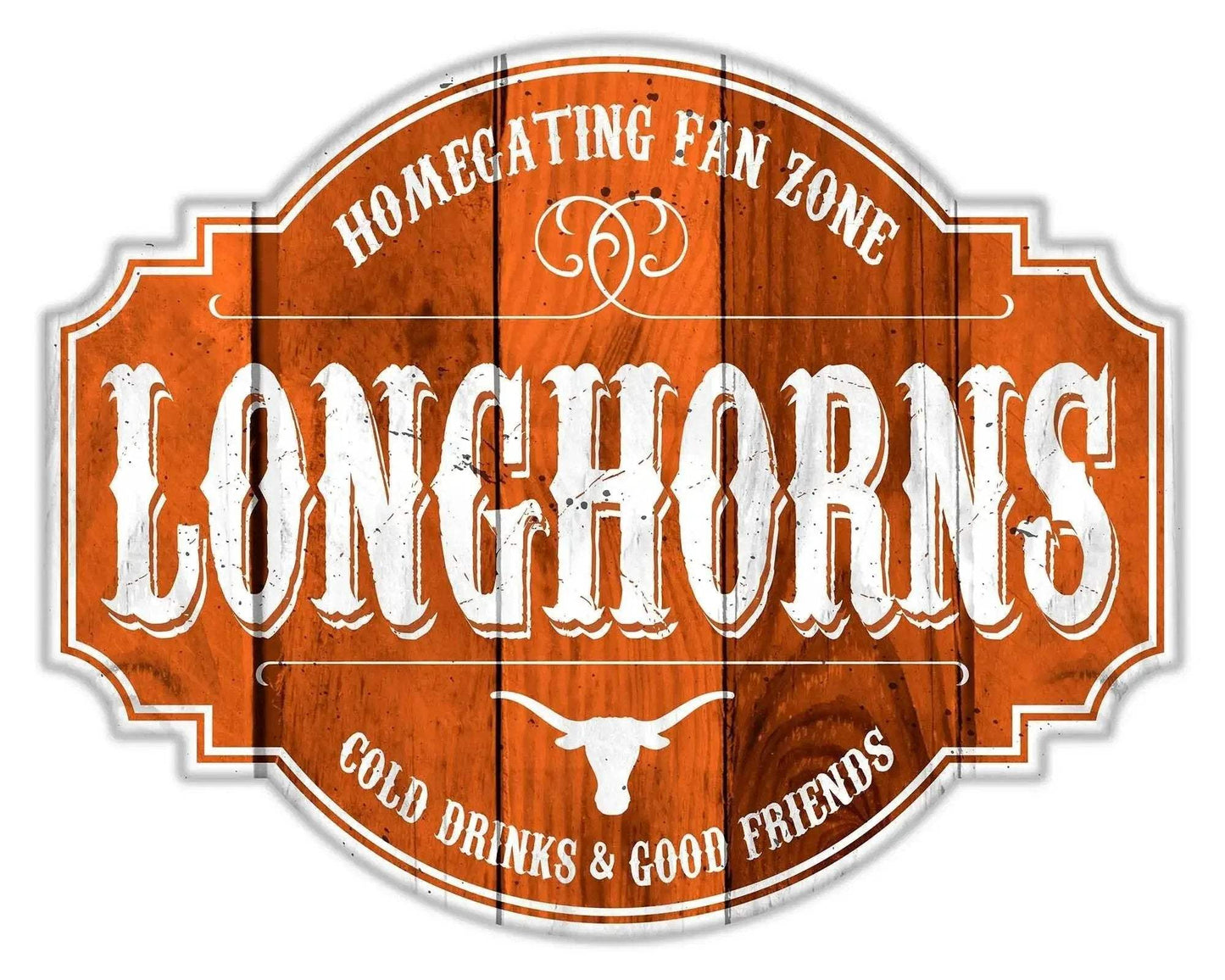 Texas Longhorns Wood Sign 12 Inch Homegating Tavern Decor - ToylandEU™