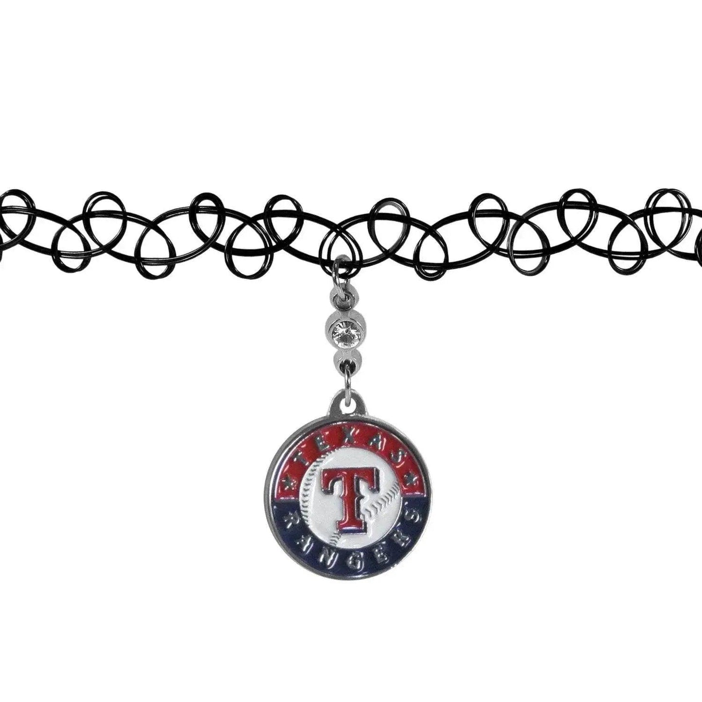Texas Rangers Knotted Choker Necklace with Rhinestone Charm - ToylandEU™