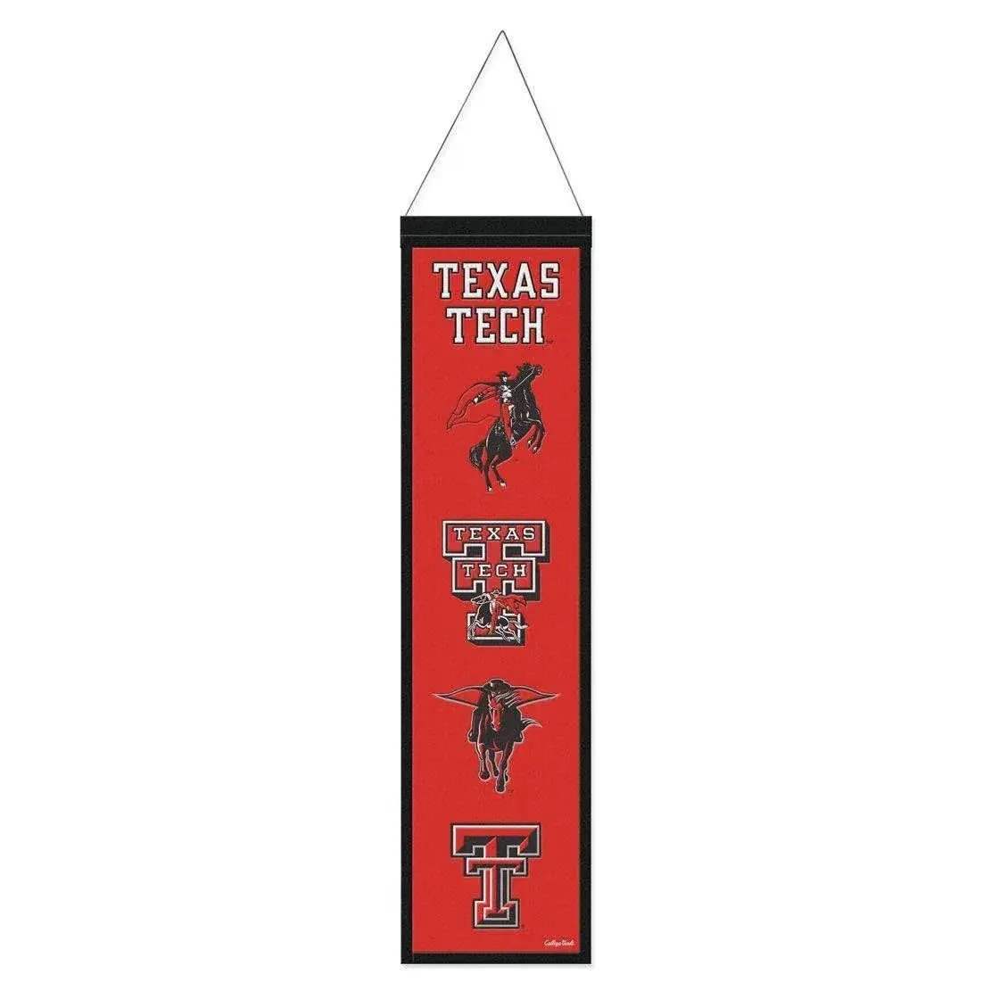 Texas Tech Red Raiders Banner Wool 8x32 Heritage Evolution - ToylandEU™