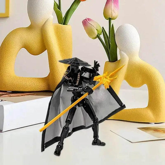 The Fifth Generation Multi-Jointed Movable Figure T13 Dummy Doll Kid Toys With Hat And Cloak Artistic Sense Collection Decor - ToylandEU™