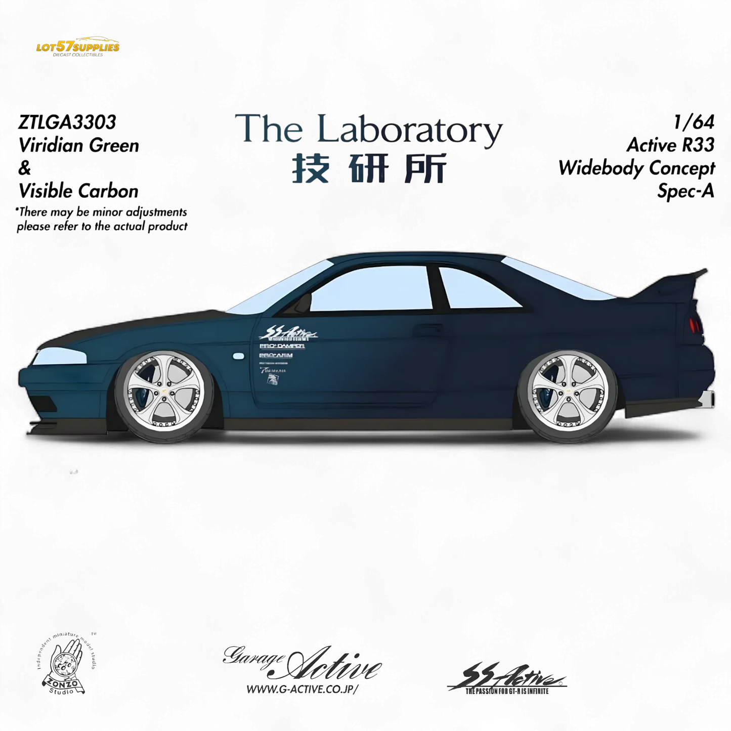 The Laboratory x ZONZO Nissan R33 Widebody ZTLGA3303 1:64 - ToylandEU