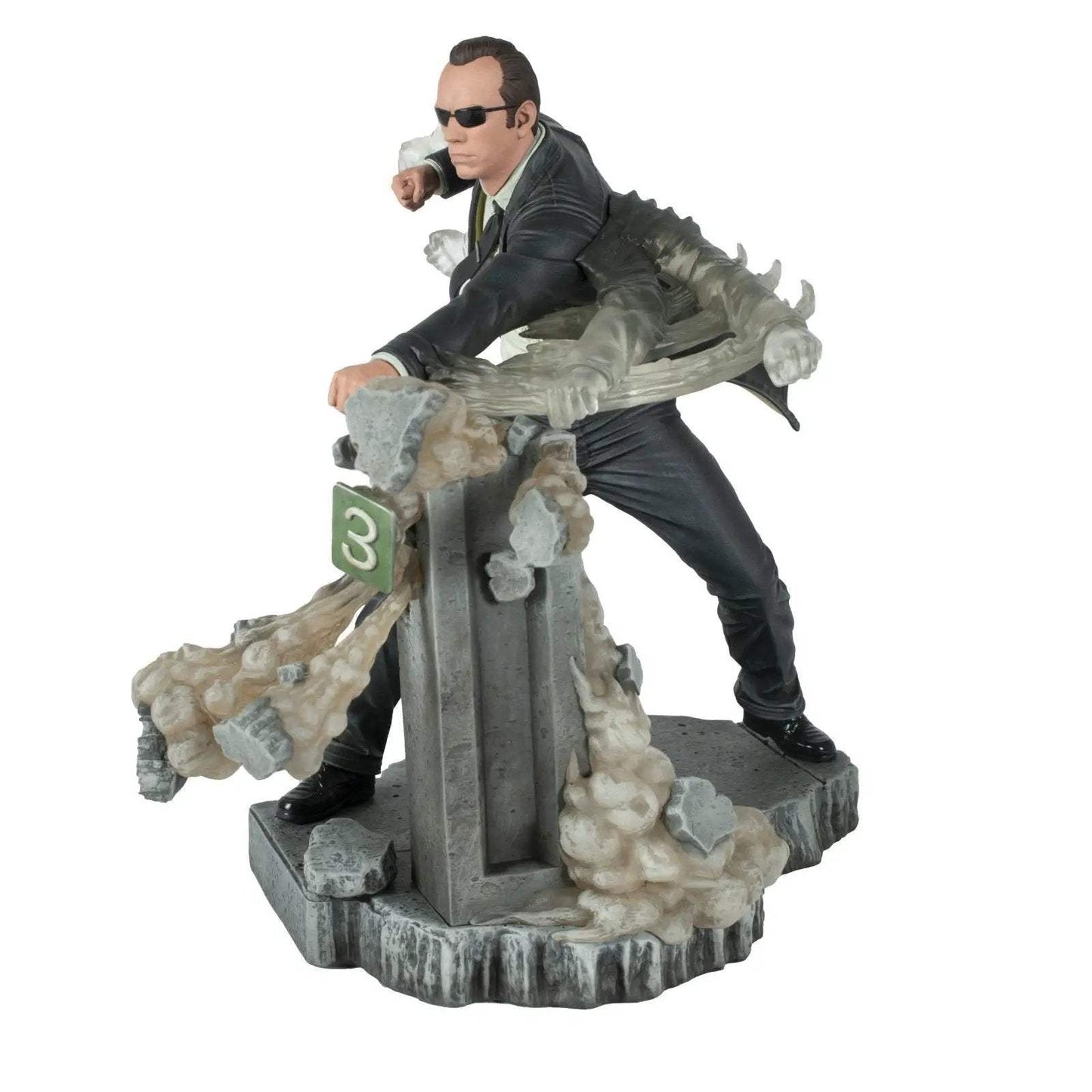 The Matrix Gallery Agent Smith PVC 10-Inch Diorama - ToyShnip