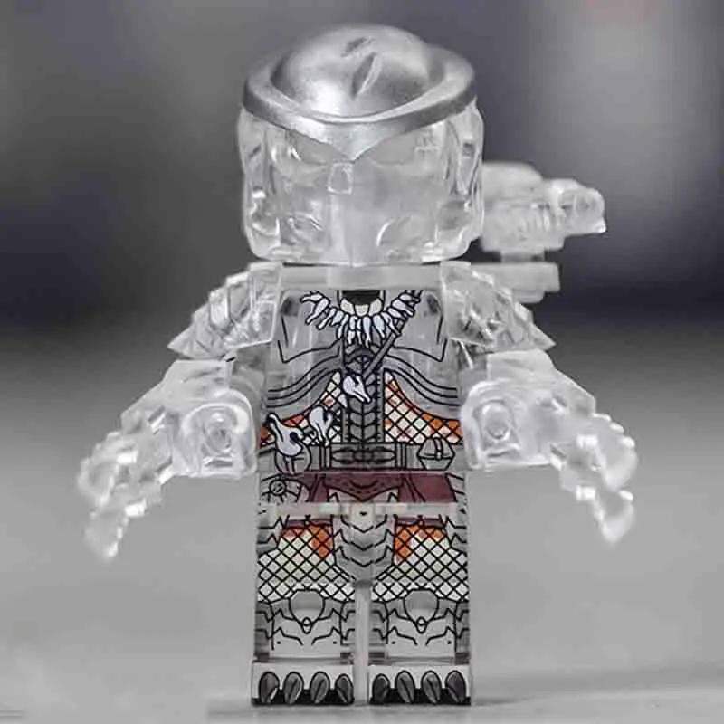 The Predator Transparent camo 1987 Original Film Version Lego Minifigures Custom Toys - Minifigure Toys