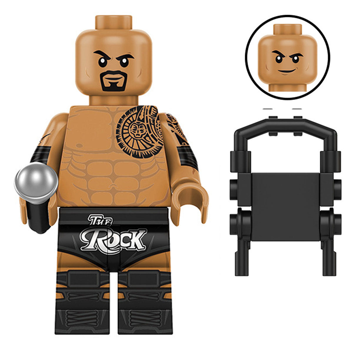 The Rock Minifigure | LEGO Compatible | Toylandeu™
