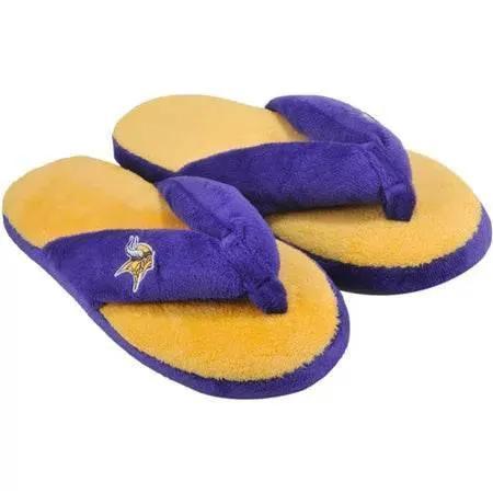 Minnesota Vikings Womens Slipper Thong Flip Flop Size M - ToylandEU™