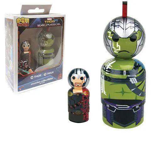 Thor and Hulk Pin Mate Wooden Figure Set for Display - ToylandEU