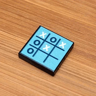 LEGO Tic Tac Toe Tile 2x2 Custom Printed For Strategy - ToylandEU