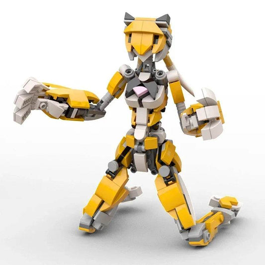Tiger Girl Robot Model Moc Mobile Suit Mecha Building Blocks Toys - ToylandEU