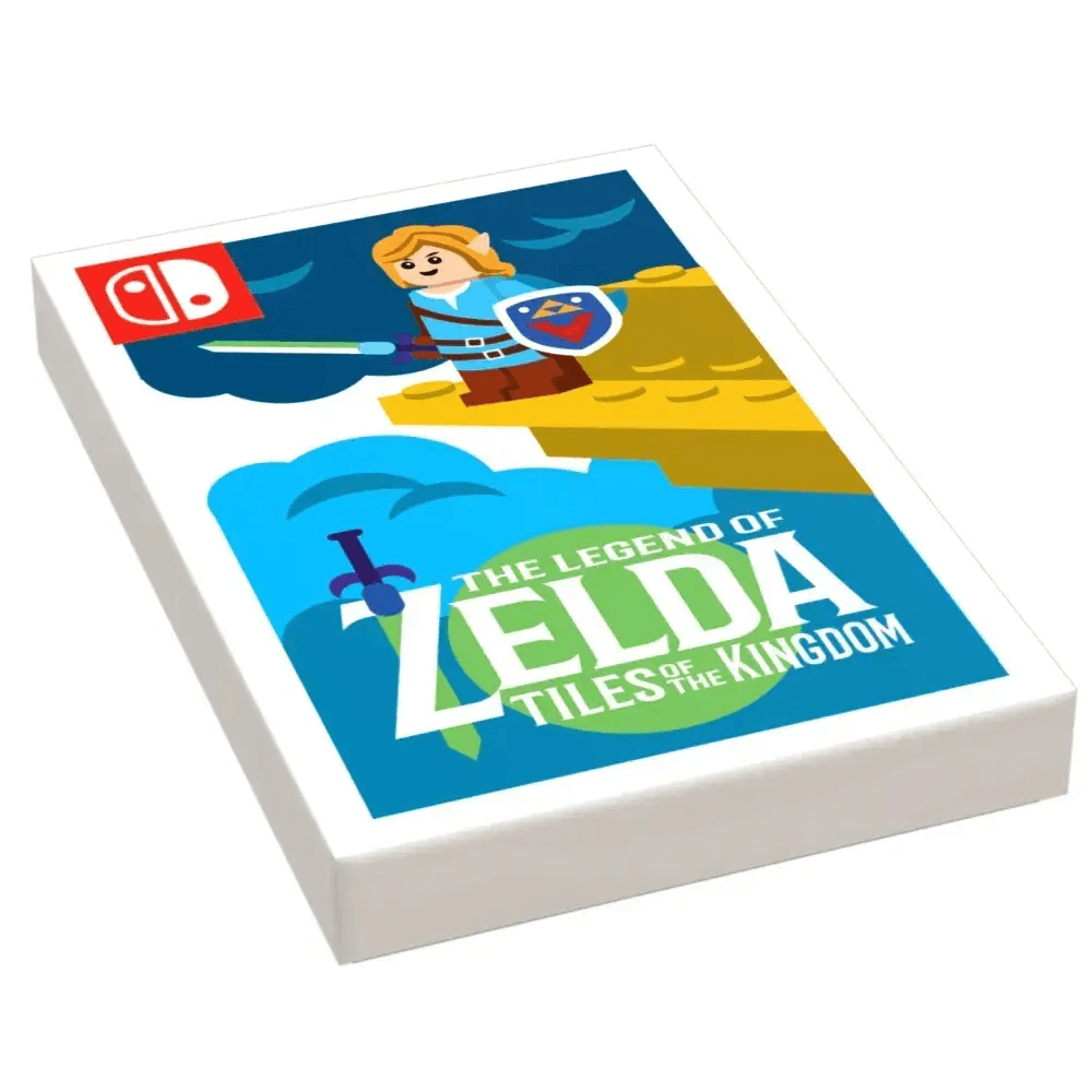 Tiles of the Kingdom Video Game Cover (2x3 Tile) made using LEGO parts - B3 Customs - ToylandEU