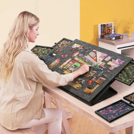 Tilting Puzzle Board Jigsaw Table With Sturdy Stand - ToylandEU™