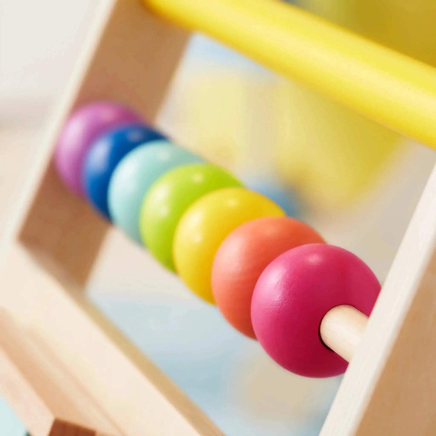 Tiny Land® Premium Natural Wooden Activity Walker - ToylandEU