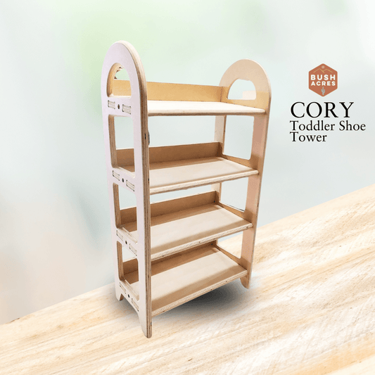 Toddler Shoe Tower | Baltic Birch Plywood | Toylandeu™