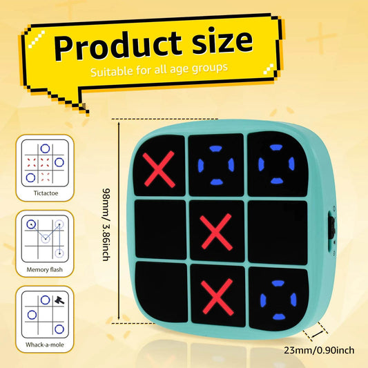 Toe Game Handheld Puzzle Game Console Portable Electronic - ToylandEU