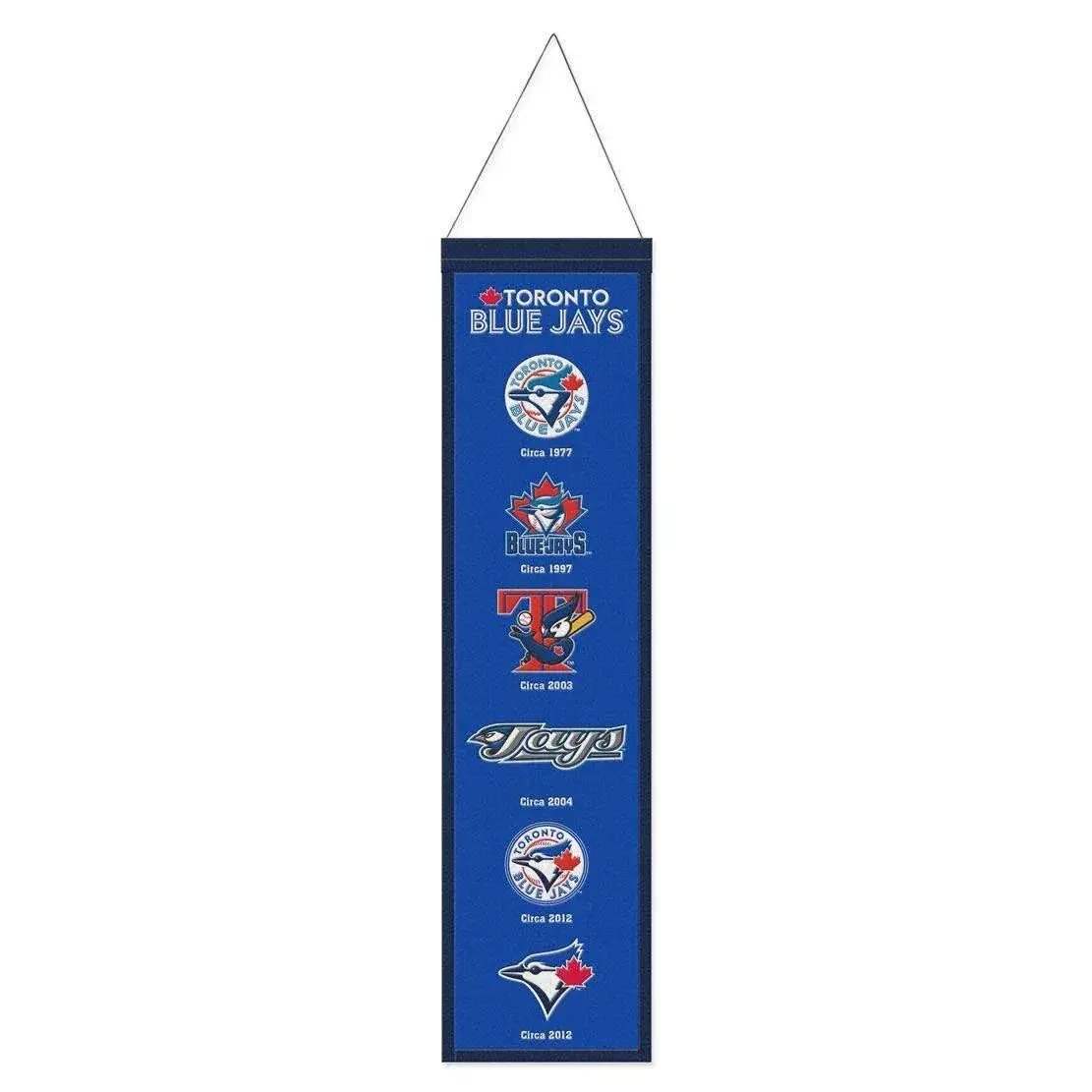 Toronto Blue Jays Wool Banner 8x32 Heritage Evolution Design - ToylandEU™