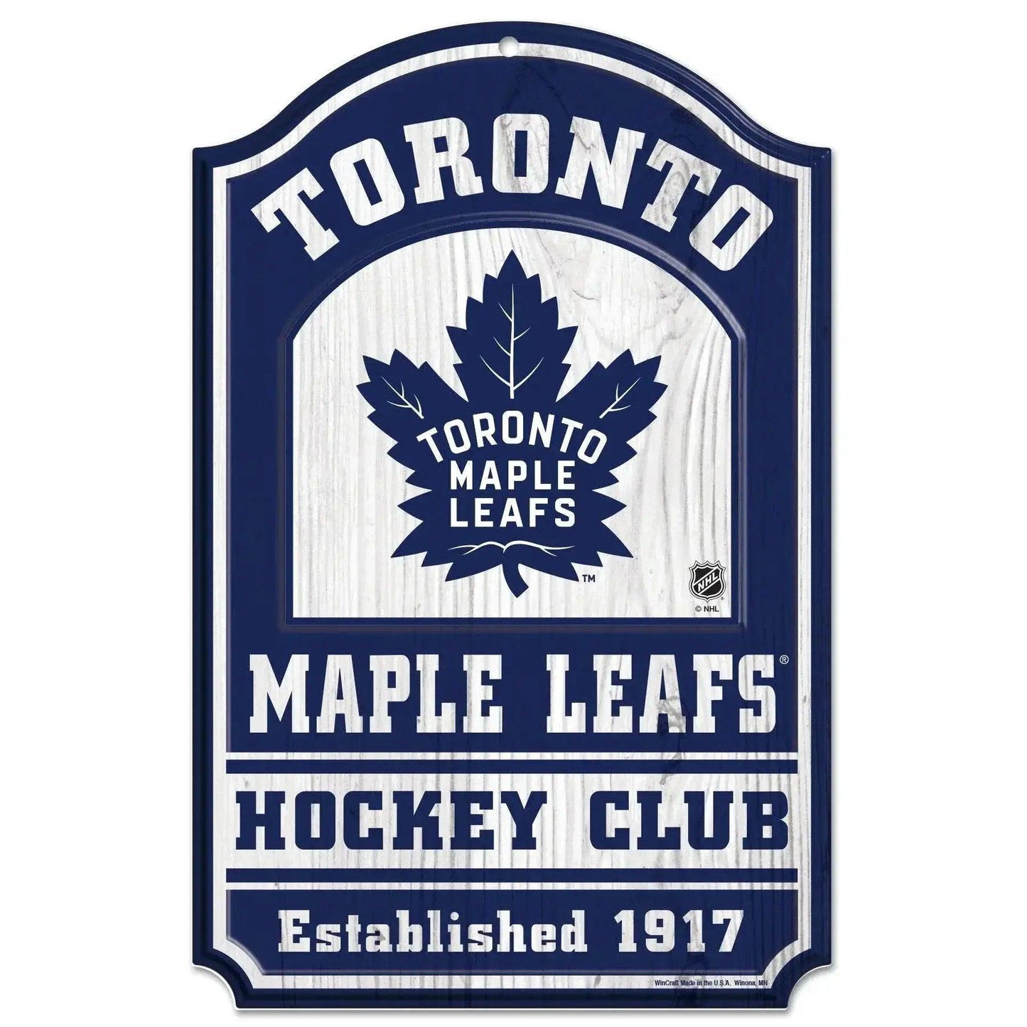 Toronto Maple Leafs Sign 11x17 Wooden Hockey Plaque - ToylandEU™