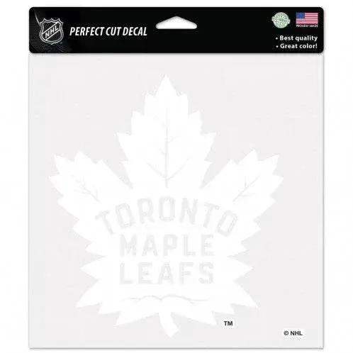Toronto Maple Leafs White 8x8 Decal Perfect Cut Quality - ToylandEU™