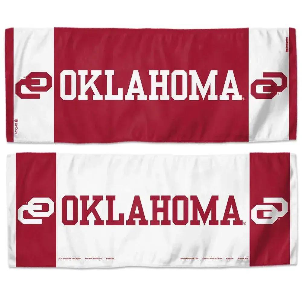 Oklahoma Sooners Cooling Towel 12x30 Performance Polyester - ToylandEU™