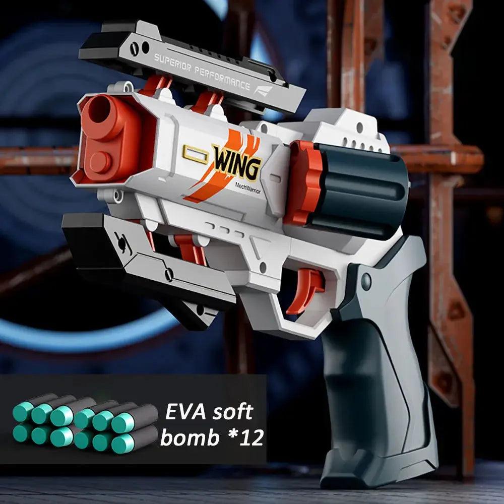 Kids Soft Foam Pistol Toy Gun With Safe Ammunition - ToylandEU™