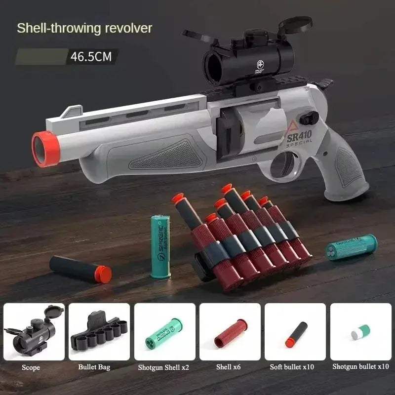 Toy Gun Soft Bullet Revolver For Kids Outdoor Play - ToylandEU