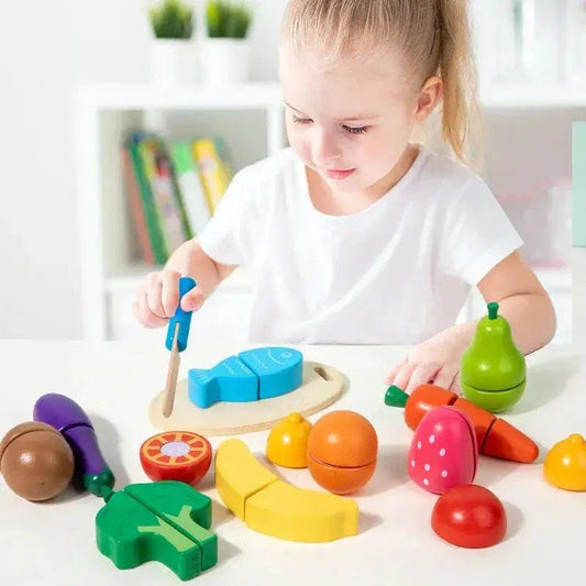 Wooden Kitchen Toy Set For Kids Montessori Pretend Play - ToylandEU™