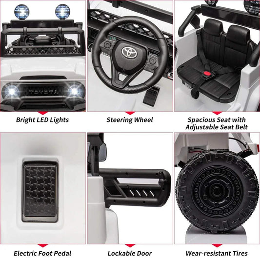 Toyota Licensed Ride On Car With LED Lights - ToylandEU™