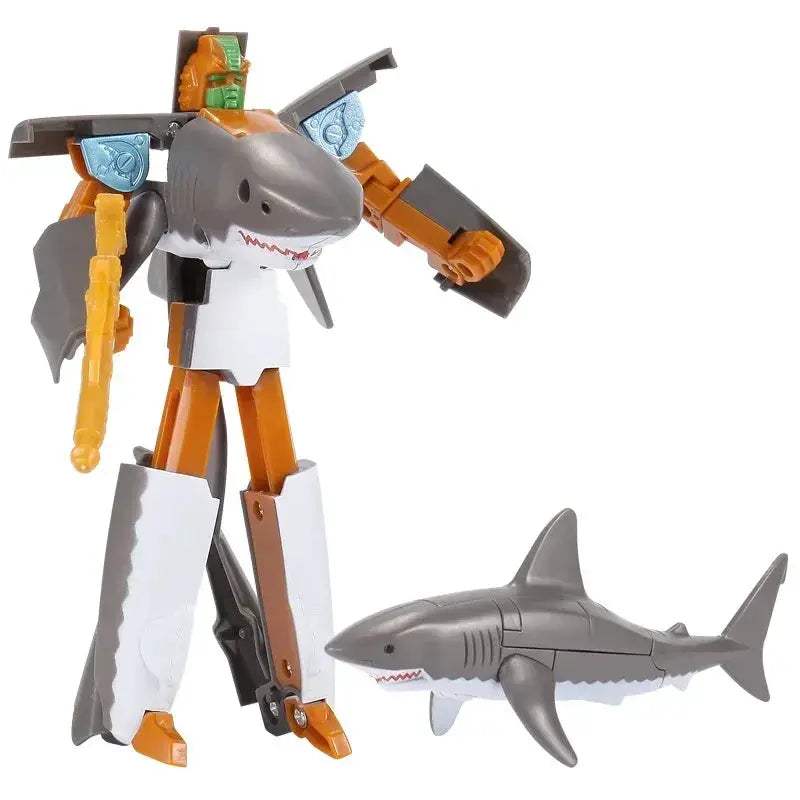 Transformable Shark Robot Toy That Morphs Into Great White - ToylandEU