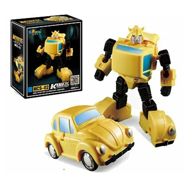 Transforming Bee Commander Action Figure 10cm Pocket Robot Toy - ToylandEU