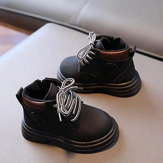 Trendy Ankle Boots for Kids 2025 - Stylish Yellow Short Boots for Boys and Girls, Perfect for Autumn and Winter Warmth - ToylandEU