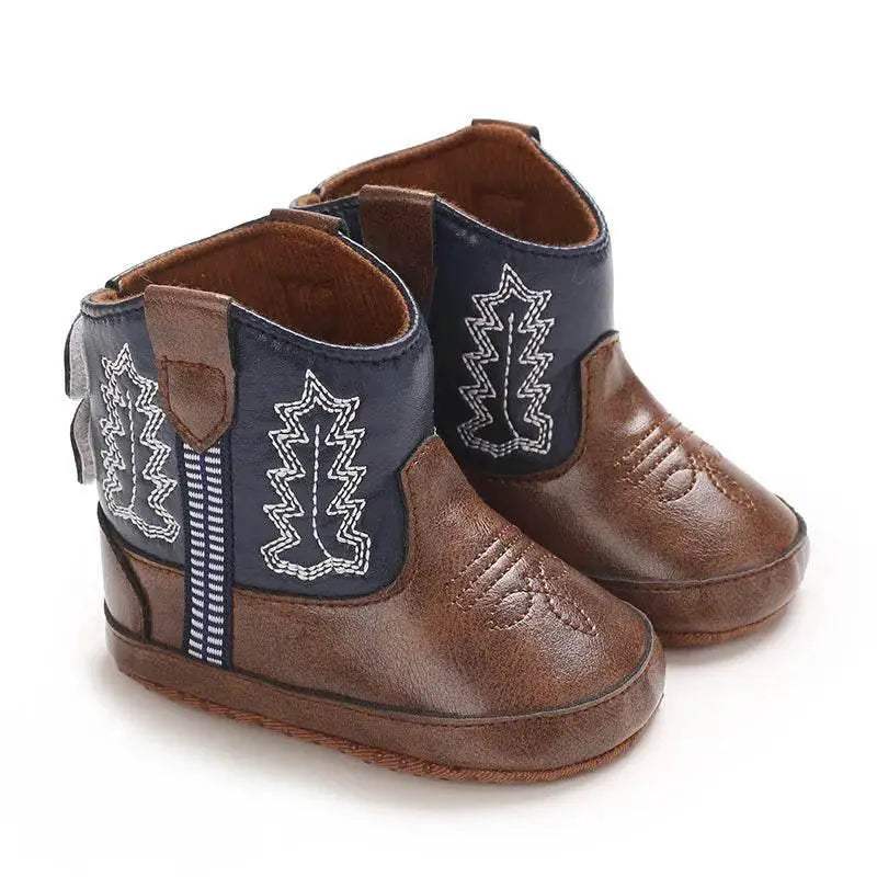 Trendy Lace-Up Mid-Calf Baby Boots for Boys and Girls - Cozy Winter Footwear - ToylandEU™