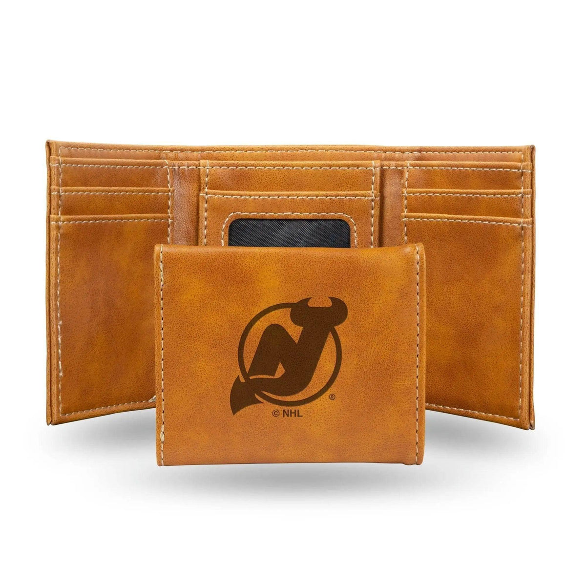 New Jersey Devils Trifold Leather Wallet Laser Engraved - ToylandEU™