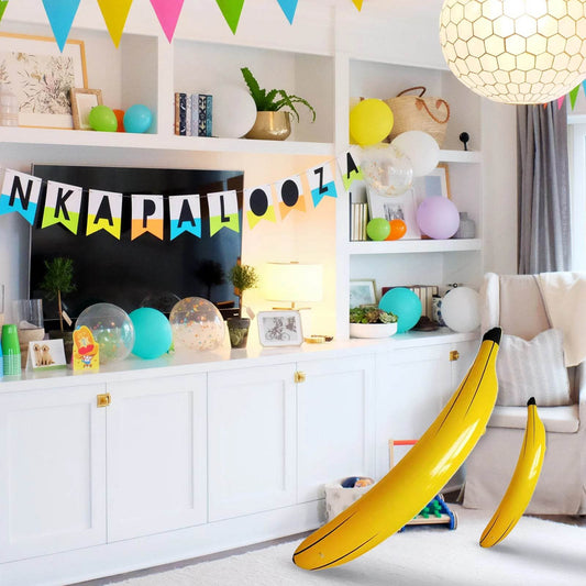 Tropical Inflatable Banana Toys for Summer Pool & Beach Parties - ToylandEU