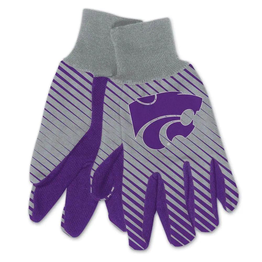 Kansas State Wildcats Gloves Two Tone Style Adult Size - ToylandEU™