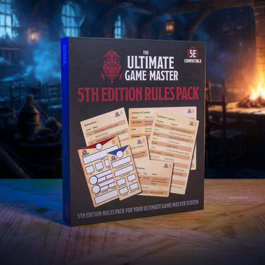 D&D 5e Rules Pack | Magnetic Charts And Trackers | Game Master Screen