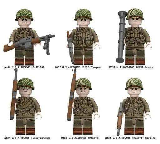 101st Airborne Division Minifigs With Base Plate Included - Toys Galore LLC