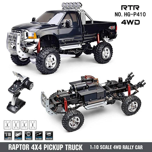 US Stock 1/10 HG P410 RC Pickup Truck 4x4 Rally Racing Crawler Car Model TH16939 - ToylandEU