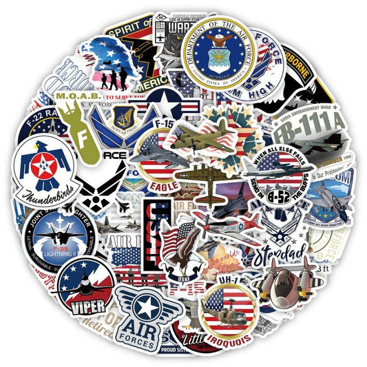 USA Air Force Waterproof PVC Stickers for Laptops & Luggage - ToylandEU