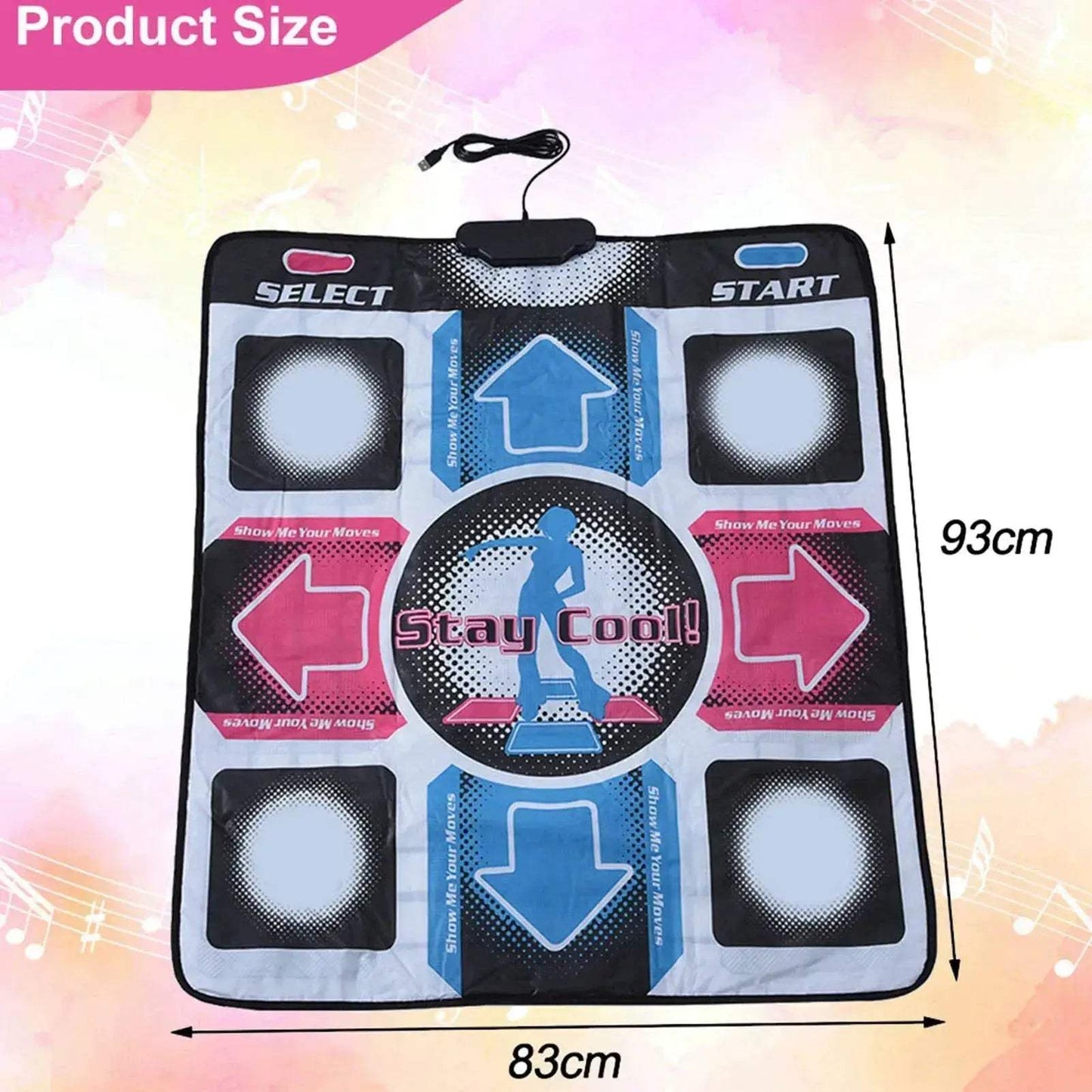 USB Dance Pad Non Slip For PC High Definition Footprint - ToylandEU