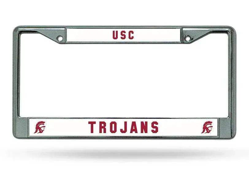 USC Trojans Chrome License Plate Frame Car Accessories - ToylandEU™