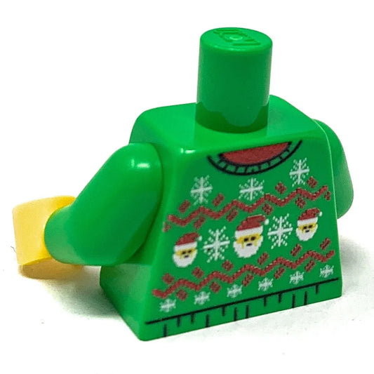 Lego Figure Torso Ugly Christmas Sweater With Double Sided Print For Minifigs - ToylandEU