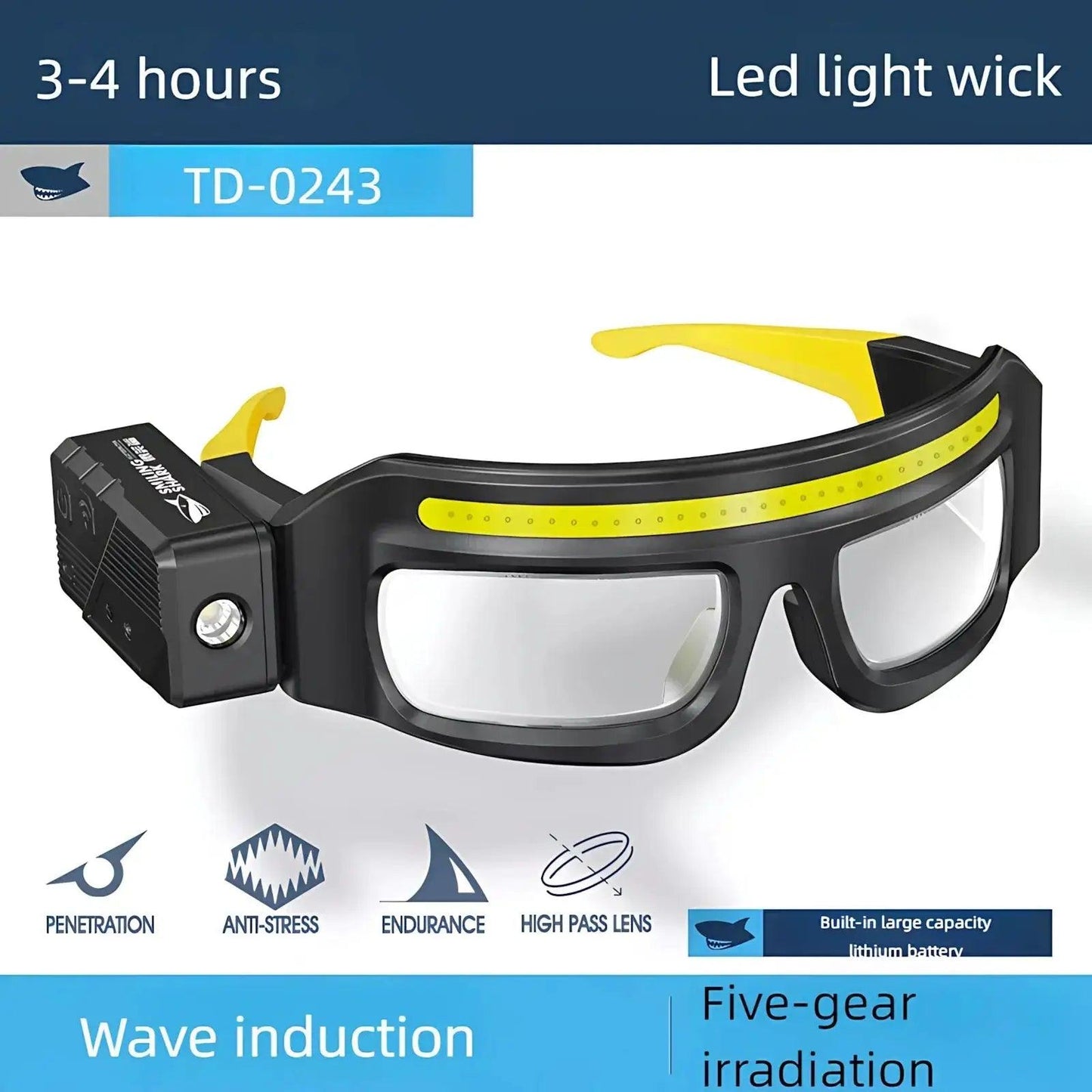 Ultra Light Hands Free Headlamp Wave Sensor USB - ToylandEU™