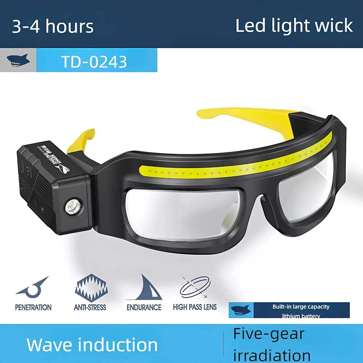 Ultra Light Hands Free Headlamp Wave Sensor USB - ToylandEU™