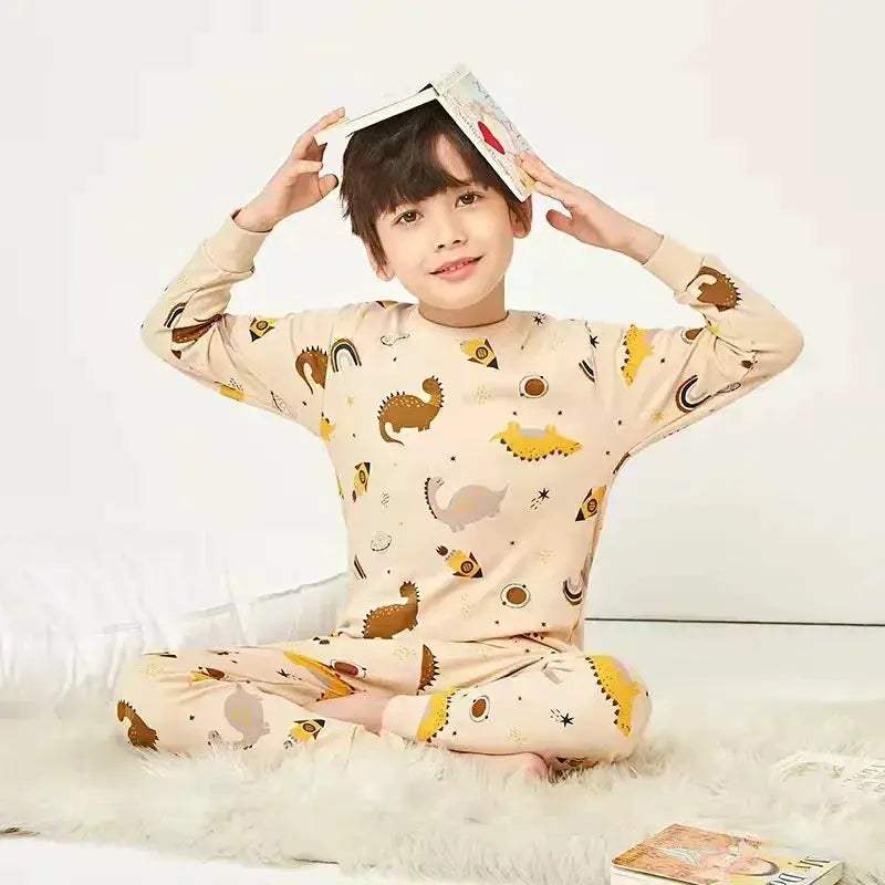 Ultra Soft Cotton Pajama Set Astronaut Blue For Boys Ages 7 To 13 - ToylandEU