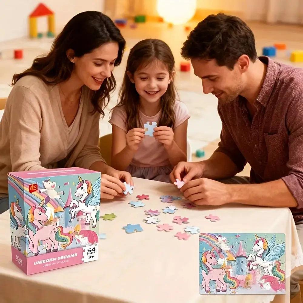 Unicorn Magnetic Jigsaw Puzzle 54 Pieces Educational - ToylandEU™