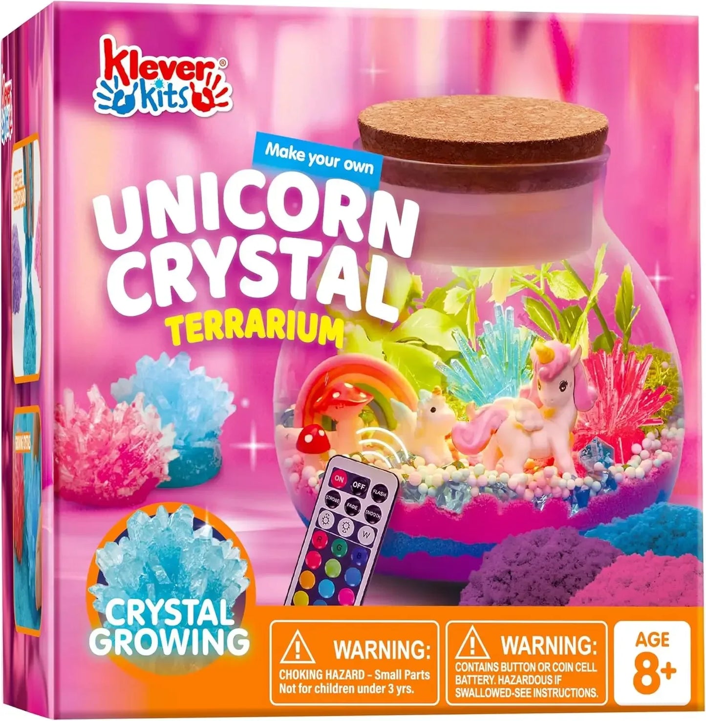 Unicorn Terrarium Kit With Crystal Growing And LED Night Light - ToylandEU