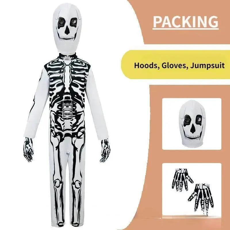 Unisex Kids Skeleton Zombie Costume - Perfect for Halloween Fun! - ToylandEU™