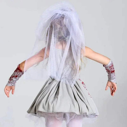 Unisex Kids' Zombie Bride Costume - Spooky Fun for Halloween! - ToylandEU