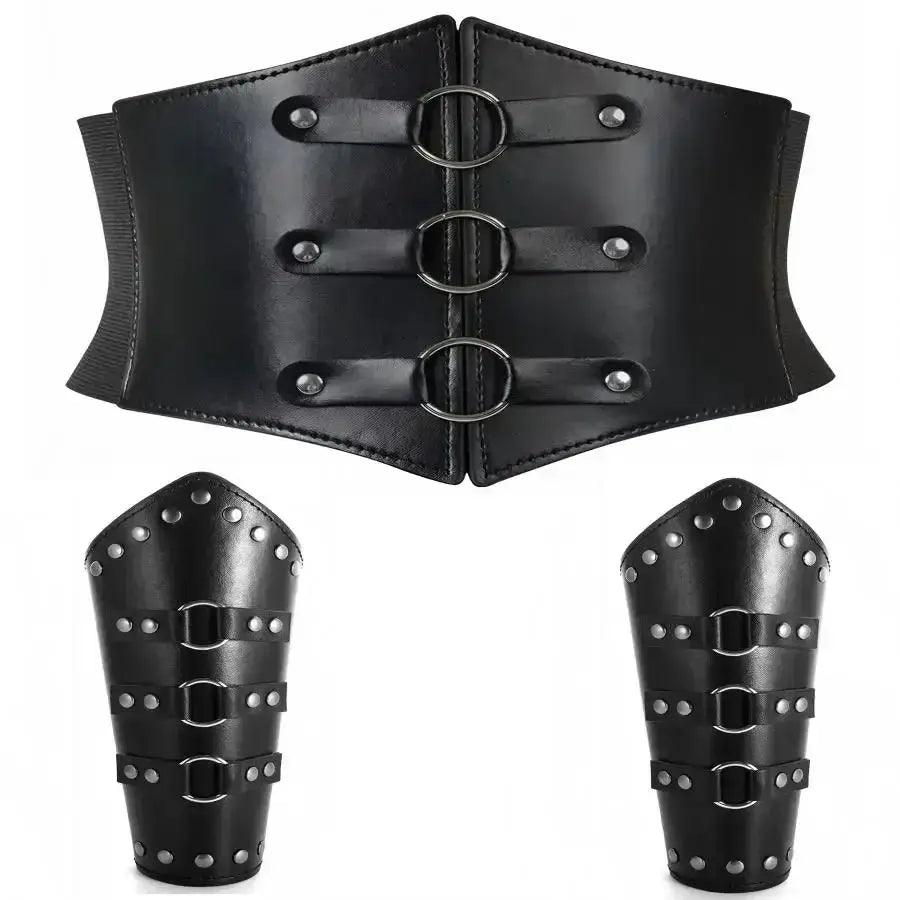 Unisex Western Waist Belt Set Durable PU Buckle - ToylandEU™
