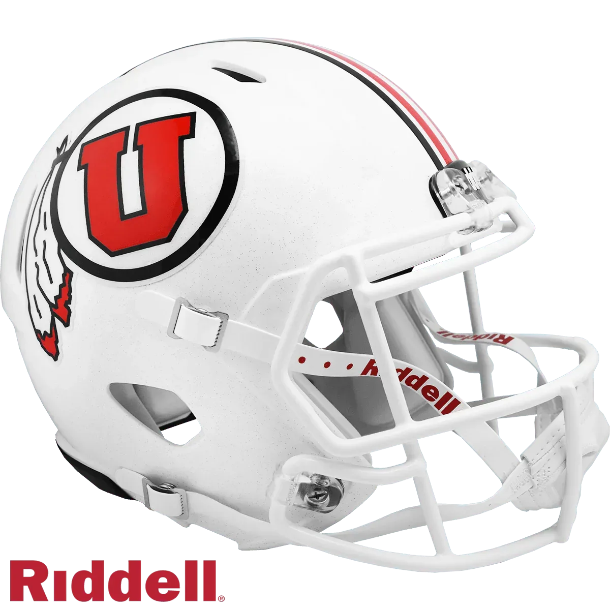 Utah Utes Riddell Replica Full Size Speed Helmet White - ToylandEU