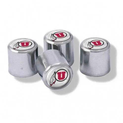 Utah Utes Valve Stem Caps With Polyurethane Domed Insert - ToylandEU™